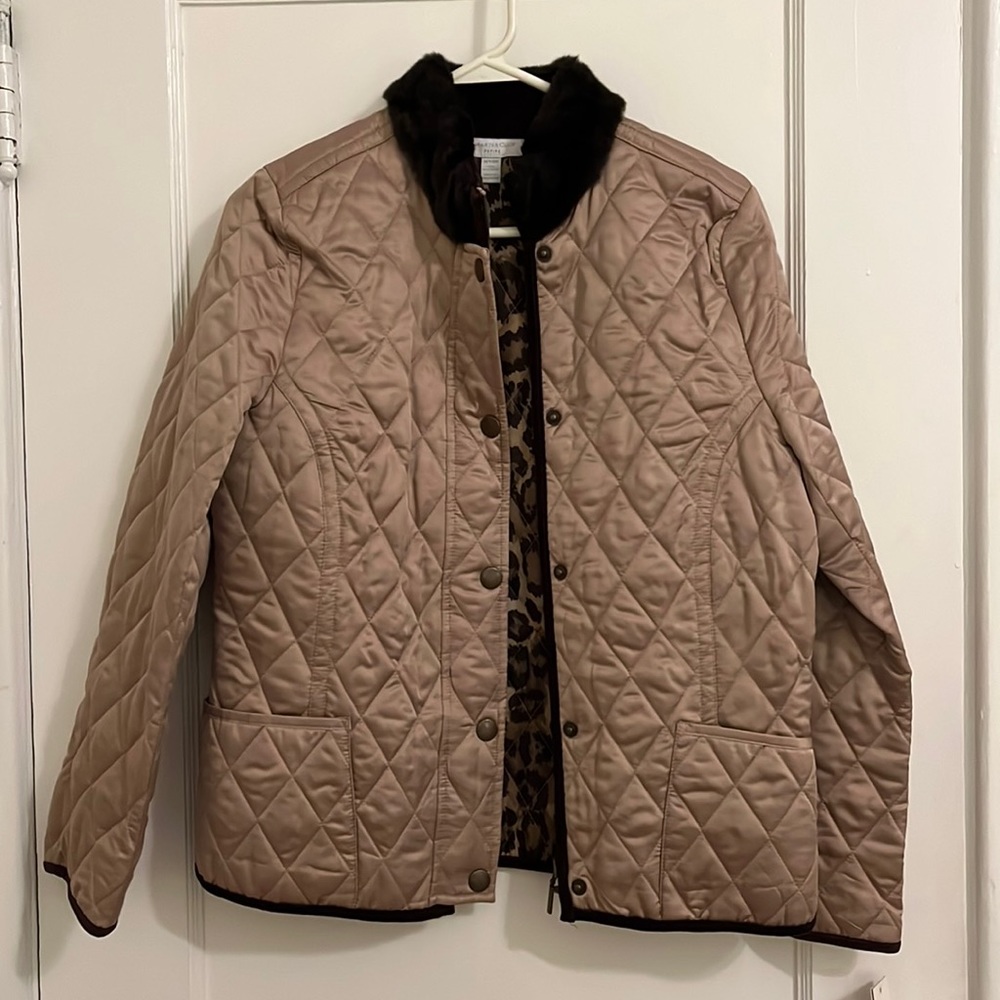 Charter Club petite/small 100% polyester jacket.